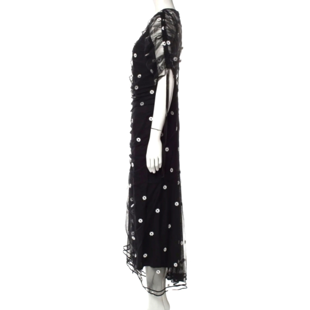 Alice McCall Sheer Black Midi Dress - Picture 4 of 8
